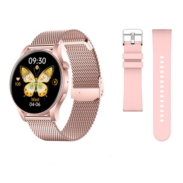 Smartwatch for Women 1.43" Touchscreen Smart Watch Answer/Make Call with  Sleep Monitor 100+ Sports Modes Fitness Tracker for Android iOS(1Pack-Pink) product image