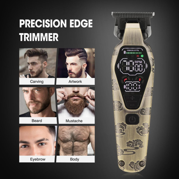 Hair Clippers and Grooming Kit for Men, Cordless, Rechargeable Hair Cutting Set with T-Blade and LED Display product image
