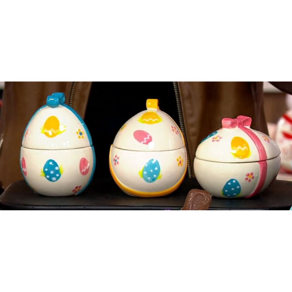 Easter Egg Figural Lidded Ramekins (Set of 3) product image