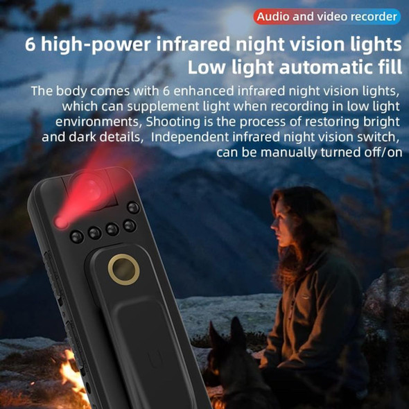 Mini Body Camera with 1080P Audio and Video Recording, Rotating Lens, Night Vision, Body Worn Cameras for Recording,Riding product image