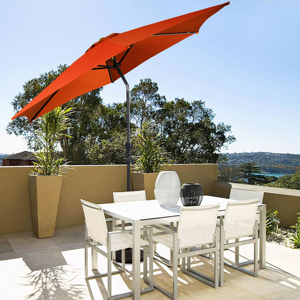 Goplus 9ft  Market Steel Outdoor Patio Umbrella product image
