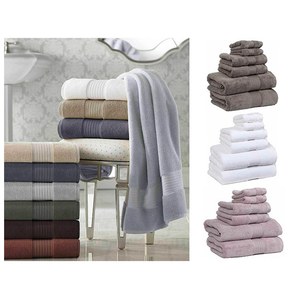 Divine Home 6-Piece 100% Cotton Luxury Towel Set product image