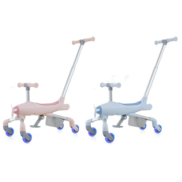 2-in-1 Kids' Ride-on Push Car with LED Lighted Wheels  product image