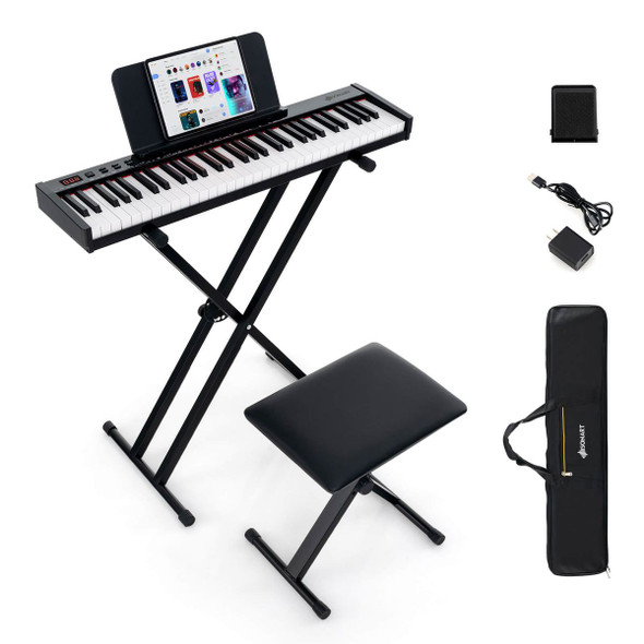 61-Key Portable Electronic Keyboard Piano Set product image