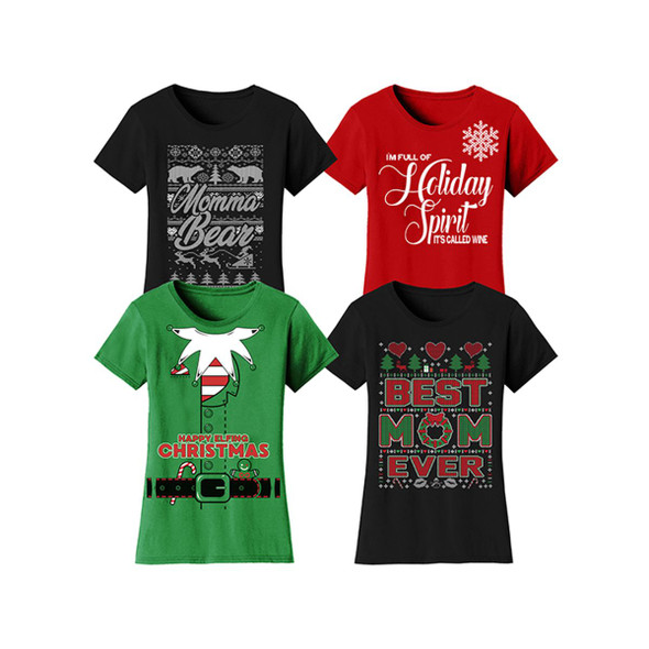 Women's Best Mom Christmas T-Shirts product image