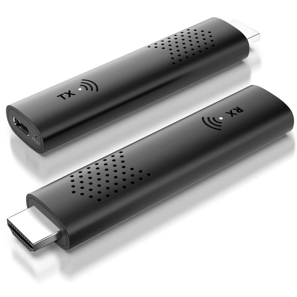 Wireless HDMI Transmitter and Receiver, 4K Decoding 1080P Output 98ft Range Extender for TV Projector, No Need WiFi Bluetooth product image