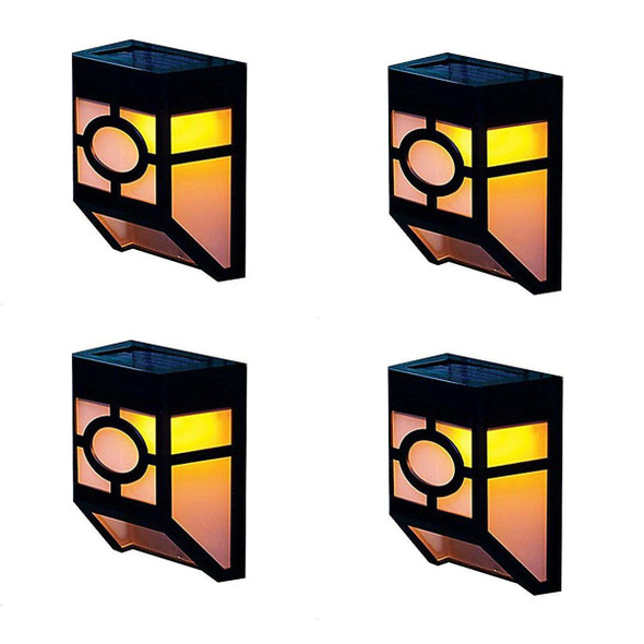 LED Solar Powered Garden Fence Light (4-Pack) product image