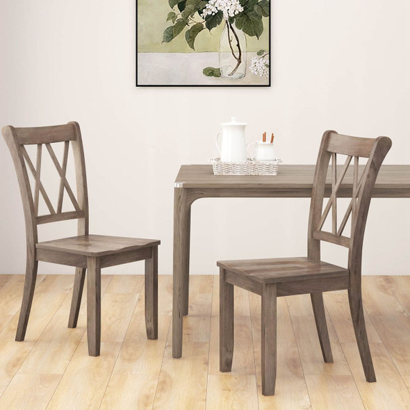 Wooden Farmhouse Dining Chairs (Set of 2) product image