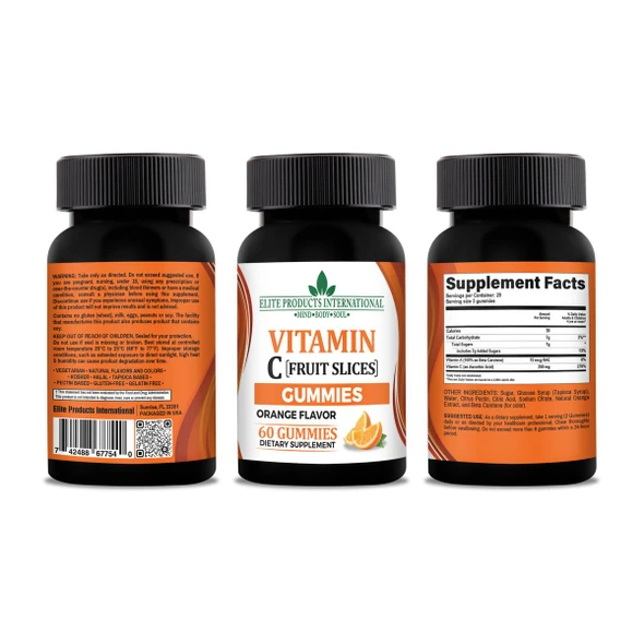 Vitamin C Gummies, Orange Flavor, 60 ct. product image