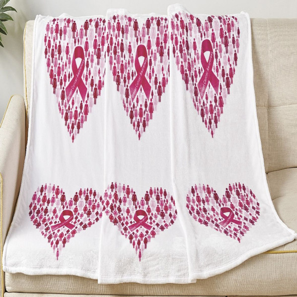 50 x 70-Inch Cancer Awareness Throw Blanket product image