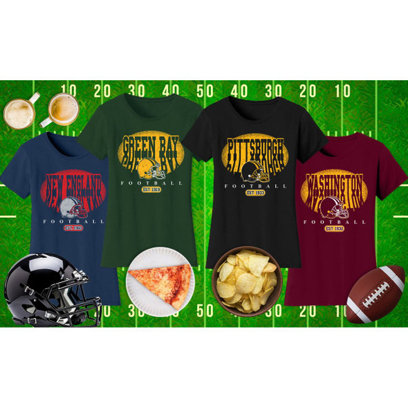 Women's Football Shadow T-Shirt product image