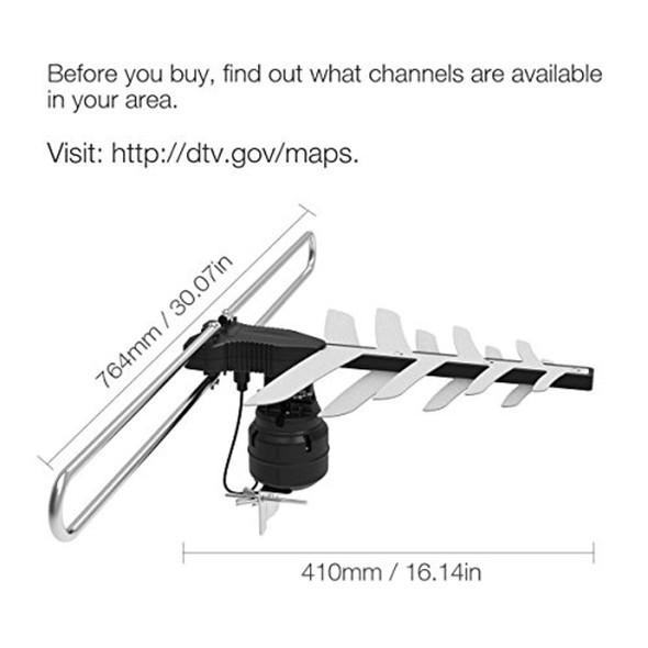 1byone Outdoor HD TV Antenna  product image