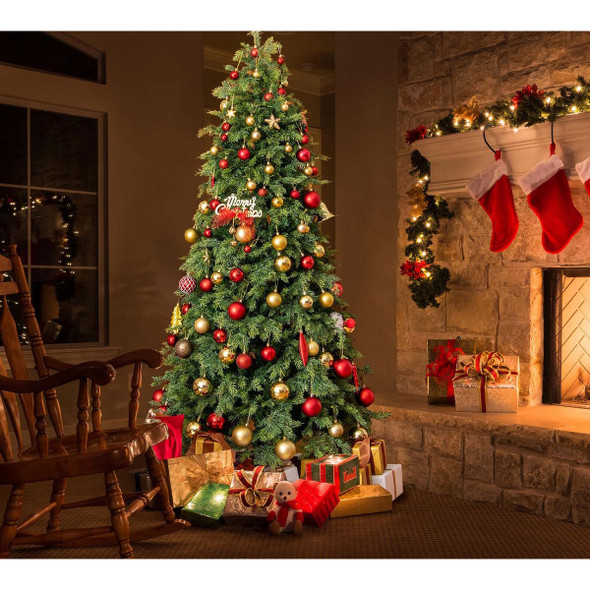 Artificial Hinged Christmas Tree with Lush Branch Tips (2 Sizes) product image