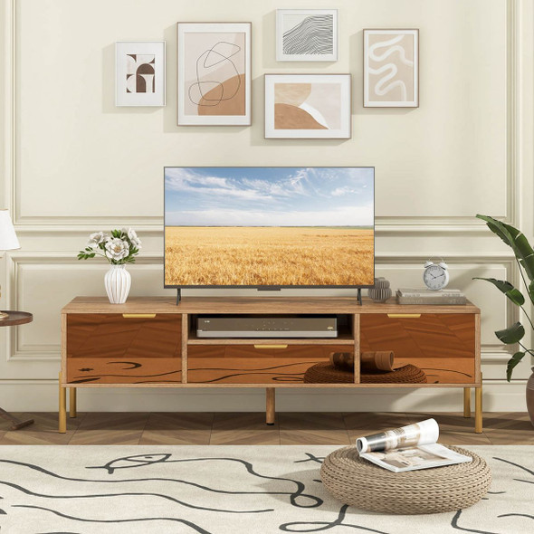 Mirrored TV Stand with Storage Space product image