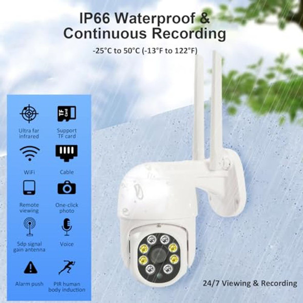 1080P Outdoor Security Camera with Night Vision (2-Pack) product image