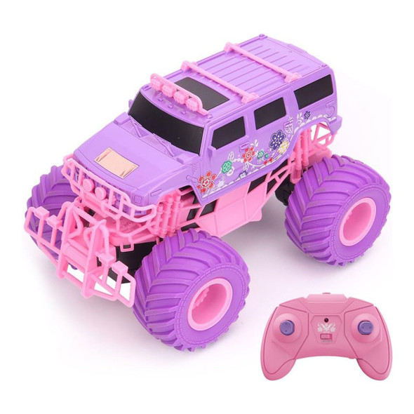 2.4G Electric Remote Control Hummer Car, RC Off-Road Vehicle RC Racing Pink/Purple Crawler Car Toy, Birthday Christmas Gift for Children product image