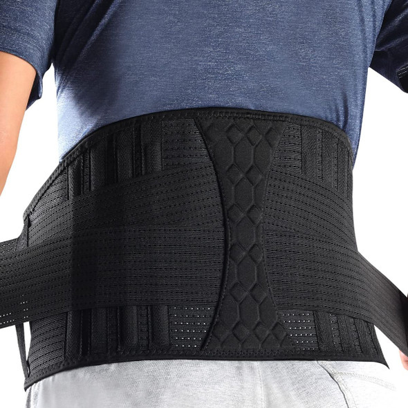 Lumbar Support Belt, Back Support for Lifting, Lower Back Support with Adjustable Straps for Men Women,L Size (Suitable for Waist 93-100 CM) product image