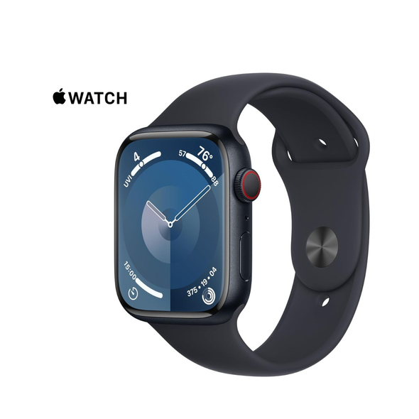 Apple Watch S9 (GPS + LTE), 45mm, Midnight Aluminum Case & Black Sport Band product image
