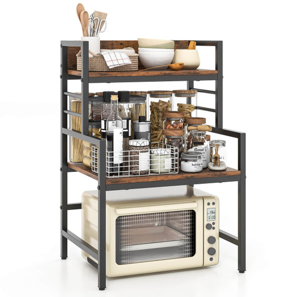 3-Tier Microwave Stand with Storage Shelves  product image