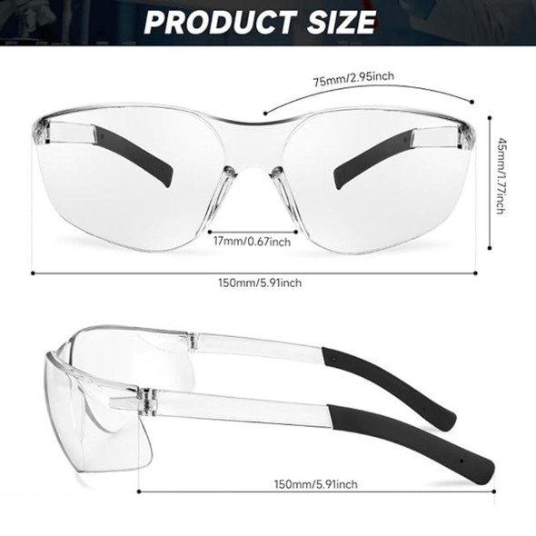 Safety Glasses with ANSI Z87.1 Anti-Scratch Lens (2-Pack) product image