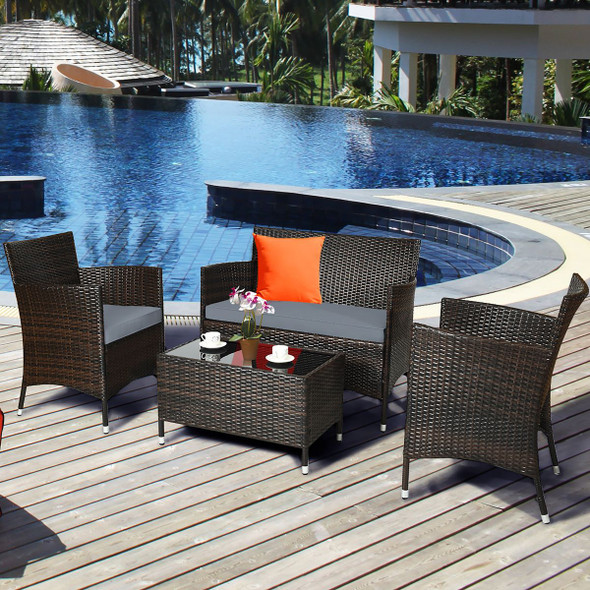 Rattan Patio Furniture Set (8-Piece Set) product image