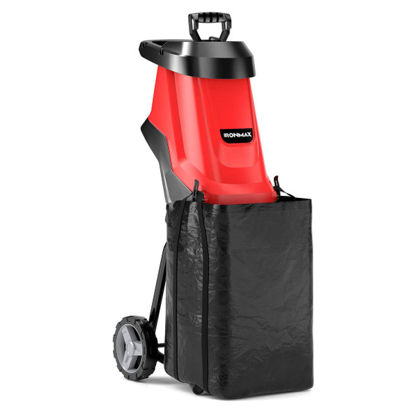 15-Amp Electric Wood Chipper & Shredder - Leaf Mulcher with Wheels product image