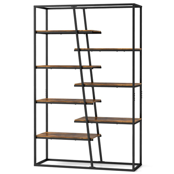 71-Inch 7-Tier Industrial Etagere Bookcase product image
