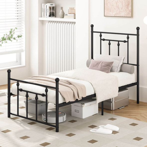 Twin/Full/Queen Metal Bed Frame with Under-Bed Storage product image
