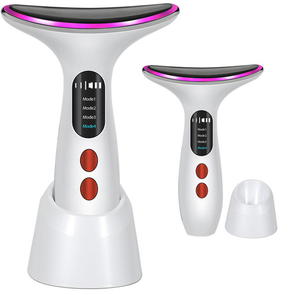 3 in1 Beauty Massager for Face and Neck, Vibrating Facial Massager with Heat, Vibration and LED for Skin Improve product image