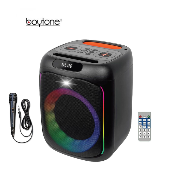 Boytone BT-63K Bluetooth Karaoke Machine Speaker System with 8” Subwoofer product image