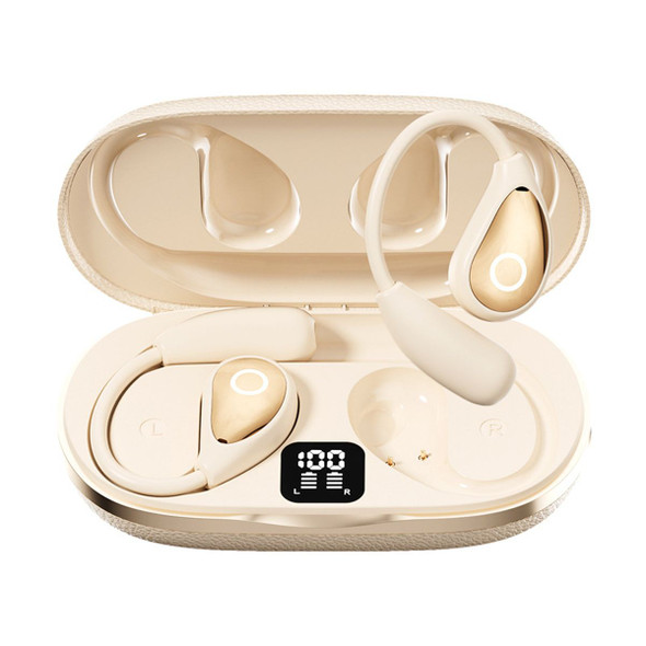 AI Language Translator Earbuds,144 Languages Bluetooth Translator Device, Two Way Translator Earphones for Language Learning Travel Business,Beige product image
