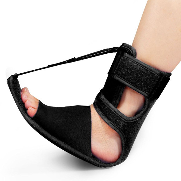 Plantar Fasciitis Night Splint, Plantar Fasciitis Relief Brace with Adjustable Straps,Achilles Tendonitis, Day & Night Support, Black product image