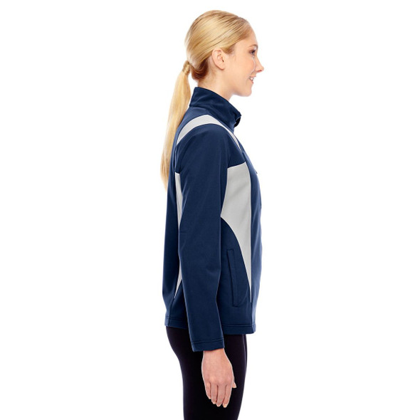 Team 365 Ladies Icon Colorblock Softshell Jacket product image