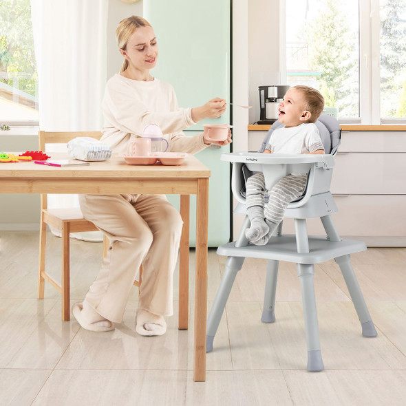 Convertible Baby High Chair with Adjustable Removable Tray (5 Colors) product image