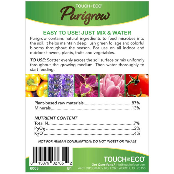 Purigrow Organic & Natural All Purpose Plant Food (4-, 8-, or 16-Pack) product image