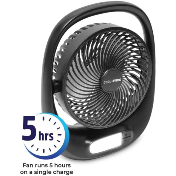 Cool- Living Portable Rechargeable Fan with LED Night Light product image