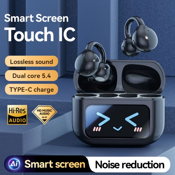 Ai Smart Bluetooth Translator Headphone, 144 Languages Translator Touch Control Wireless Earbuds With Noise Cancelling Color Purple product image