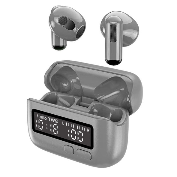 Wireless Earbuds Earphone , Retro ENC Noise Reduction Stereo Sound 5.2 with LED Power Display, For Sports Game (Grey) product image