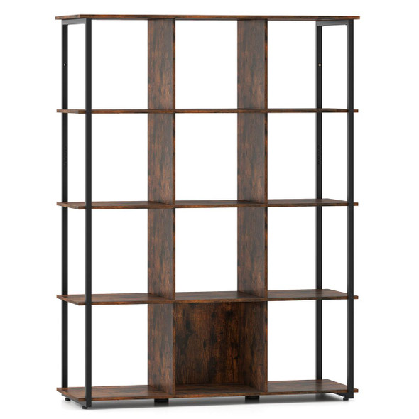 57" 12-Cube Tall Freestanding Bookcase with 2 Anti-Tip KIts product image