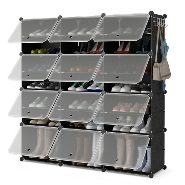 12-Cube 48-Pair Portable Shoe Organizer  product image