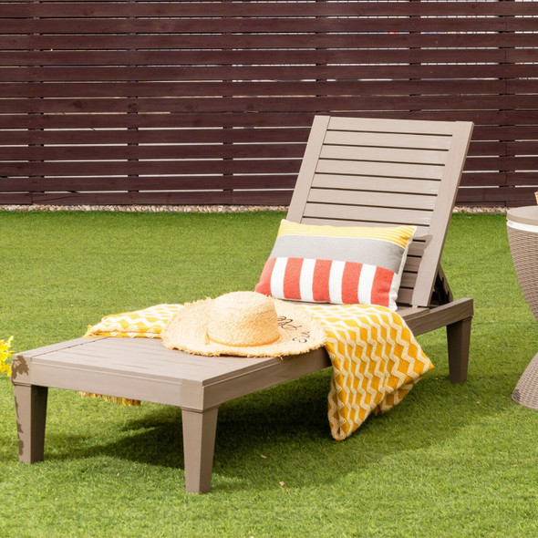 Outdoor Chaise Lounge Chair with Adjustable Backrest (2-Pack) product image