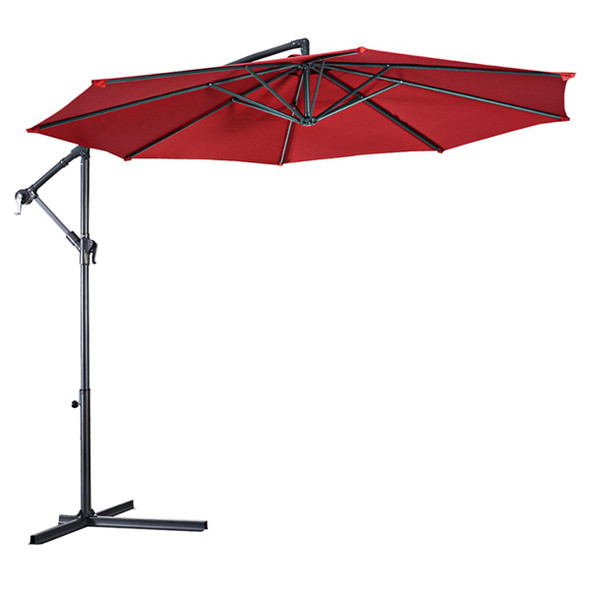 10' Hanging Offset Outdoor Market Patio Umbrella  product image