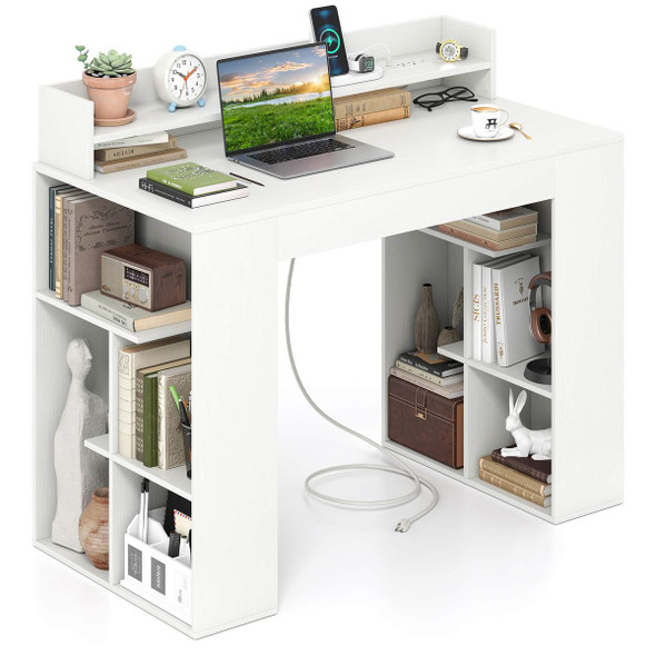 43" Home Office Desk with Power Outlets  product image