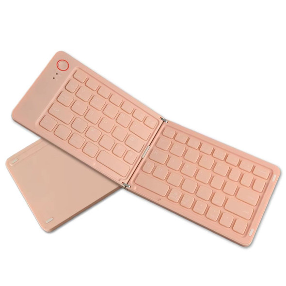 Portable Bluetooth Folding Keyboard for IOS/Android/Windows Tablet Mobile Phone Portable Keyboard Computer Accessories Color Pink product image