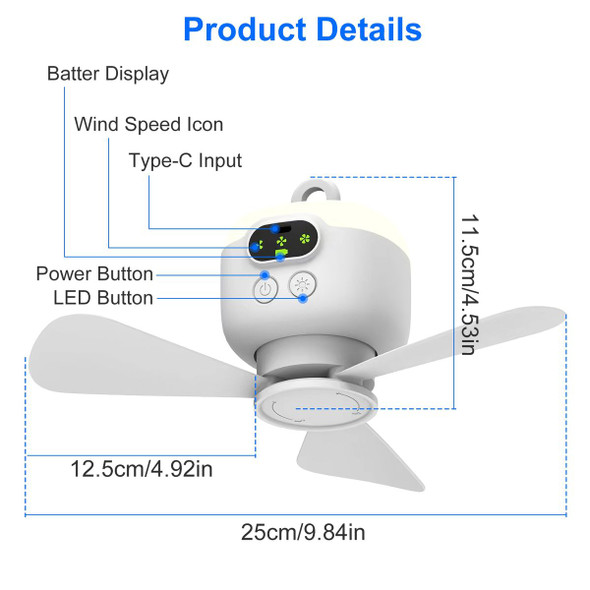 Camping Fan & LED Lantern product image