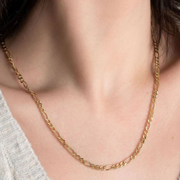 24-inch 18K Gold Plated Figaro Chain product image
