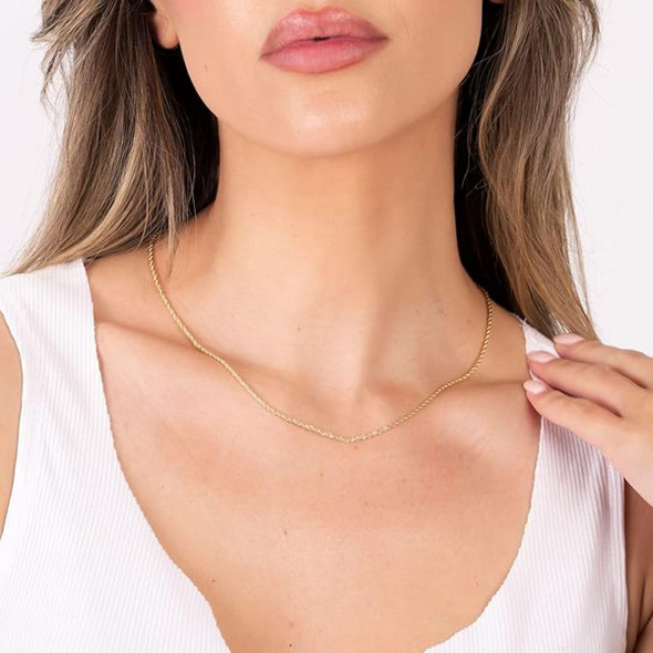 24-inch 18K Gold Plated Rope Chain product image