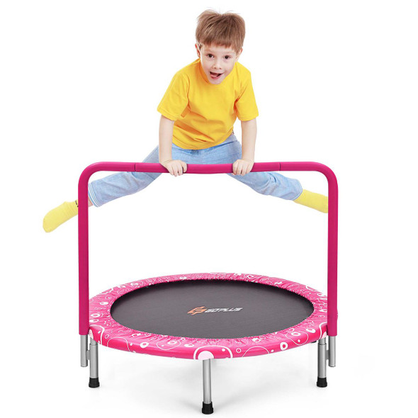 36'' Kids Trampoline Rebounder with Handrail product image