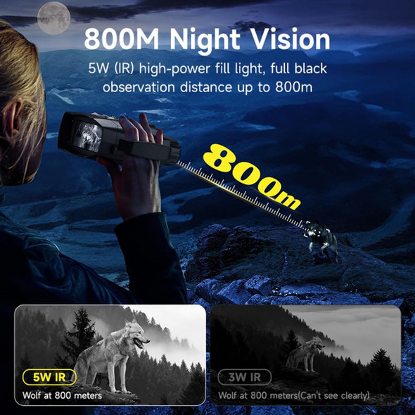 4K Infrared Digital Binoculars 800M Range Telescope Camera 10 X Digital Zoom Infrared Night Vision Goggles 3inch Screen for Saving Camping Photo product image