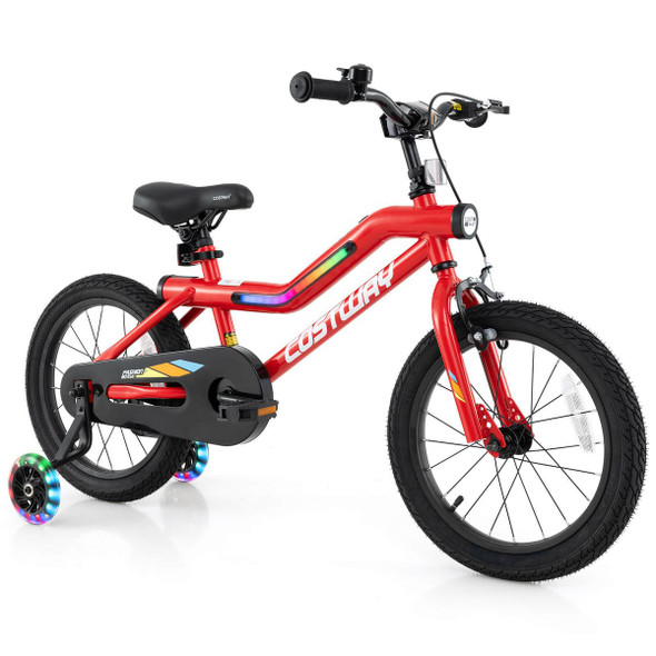 LED Lighted Kids Bike with Adjustable and Padded Seat product image